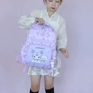 40cm Sanrio Backpack Bag sekolah Rendah Bag Galas kids Travel backpack school bag Kuromi Melody Cinnamoroll Bag Galas
