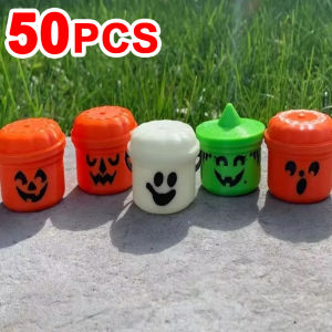 Pumpkin Lantern Bucket Mini Halloween Nostalgia Bucket Candy Jar Trick or Treat Basket Halloween Small Candy Bucket orang