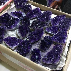50g-200g Natural Raw Amethyst Quartz Purple Crystal Cluster Healing Stones Specimen Home Decoration Crafts Decoration Ornament