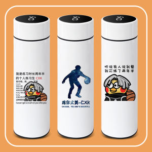 สแตนเลสสตีลฉนวน Tumbler สําหรับผู้ชาย Creative Black Tech Ice Cooler 401ML 500ML ของขวัญทุกวันตรงถ้วย Neutral ที่ใช้งานได้