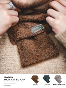 MADEN | Windproof and Warm Retro Knit Small Scarf