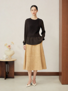 Slimming Fake Two-piece Knitted Sweater