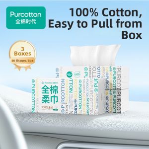 Purcotton | 100 Cotton One Time Use Cleansing Wipes