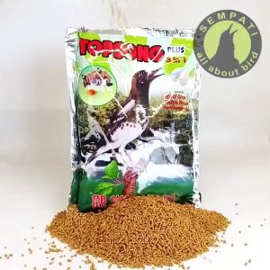 PAKAN BURUNG TOPSONG COKLAT KUNING TOP SONG PLUS VOER PUR MURAI KACER JALAK BEO POKSAY ANIS TPSCK TERLARIS