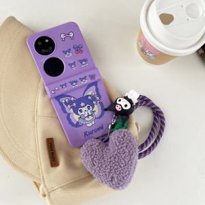 Adorable Purple Butterfly Kuroko Huawei Pocket2S Foldable Phone Case Xiaomi Mixflip Honor MagicVflip Protective Cover Oppo3flip Anti-fall Samsung Zflip5