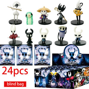 Bandai | 1-24pcs/Set blind bax Hollow Knight Anime Game Toys Figure The Knight/Hornet //Quirrel Action Figurine PVC Model Xmas Gift Toy