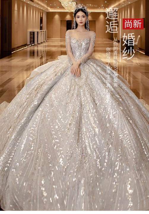 sachin and babi light blue dress Wedding Dresses for Petite Brides: Tips to Enhance Your Height main image 1