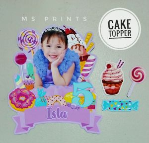 CANDY LAND Cake topper   | customized | personalised
