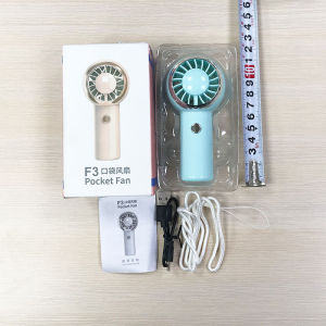 New Ultralight 60g Mini Handheld Fan Portable Rechargeable Pocket Air Cooler Fan Compact For Travel Shopping Outdoor