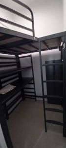 Loft bed with shelf customize/special shape loft bed customize Singapore/bomb shelter/helper loft bed /utility room/store room/smaller room