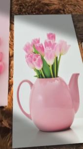 Hiasan Dinding Wall Decor & Hiasan Kamar Motif Bunga Daun Monstera Bahan MDF Ukuran 15 x 30cm