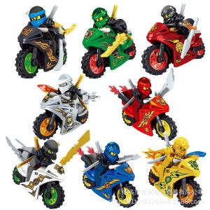 Tương thích Lego Phantom Ninja xe máy câu đố lắp ráp khối cho trẻ em trai đồ chơi quà tặng