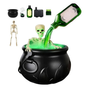 Halloween Decoration Wizard Bowl Magic Float Bottle and Diffuser Halloween Horror Skeleton Ghost Ornaments Haunted House Props