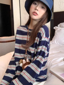 chaqi | Striped Long Sleeve T-Shirt for Women
