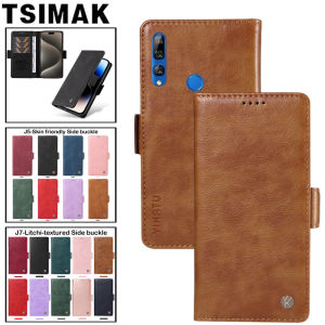 Luxury Magnetic Wallet Case For Huawei Y5 Y6 Y6S Y7 Y9 Prime 2019 2018 P Smart Z Litchi-textured Flip Leather Holder Phone Cover
