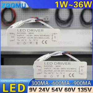 LED Driver 3W 5W 7W 9W 12W 20W 30W Constant Current Power Supply 36W 18W Transformer For DIY Home Lighting Chandelier Downlight