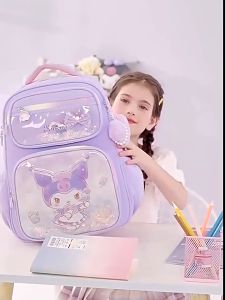 2025 School Bag For Kids Girl Cartoon Kuromi Kids School Bag Primary Melody School Bag For Kids