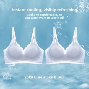 Slim Fit Cool Sensation Ice Silk Bra Small Breasts Support Summer