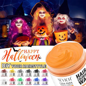 SEVICH high quality Hair Coloring Wax Temporary DIY Hair Color Wax One-Time Hair Dye Mud Cream Halloween Hair Styling products