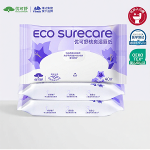 ECO SURECARE | Flushable Moist Wipes for Sensitive Areas Household