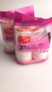 Jingdeli Home Tearable Hair Remover T Lint Roller Sticky Paper Plastic Cover Shell Hair Remover Wholesale