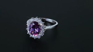 JewelryPalace 1.2ct Created Alexandrite Sapphire 925 Sterling Silver Stud Earrings for Women Princess Diana Engagement Jewelry