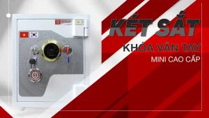 Két Sắt Mini Việt Tiệp KVTSC1166 Vân Tay Siêu Cường Màu Trắng Chống Trộm Chống Cạy Phá Miễn Phí Giao Hàng Toàn Quốc