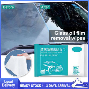 🚗  Glass Oil Film Removal Wipes Windshield Decontamination Disposable Wipes Glass Car Window Cleaner Cleaning Tissue 玻璃油膜去除湿巾