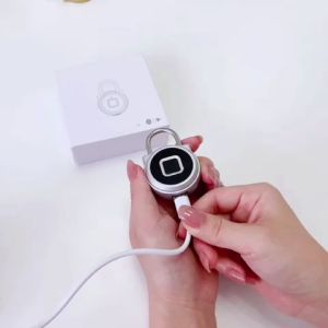 【Mua 2 hưởng 3% giảm giá】Ổ Khóa Elinksmart P5/P5BF Vàng ổ khóa vân tay Mở khóa điện thoại Khóa tủ khóa chống nước IP65 Smart lock