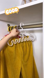 ไม้แขวนเสื้อ ผ้ายืดหยุ่น ประสงค์ ที่แขวนอเนก บรา สายเดี่ยว เสื้อ เสื้อ คลื่น ไม้ ไม้