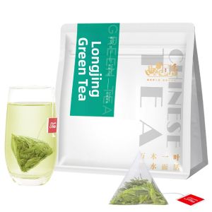 QUYUANXIANG | Cold Brewable Longjing Green Tea Triangle Bags