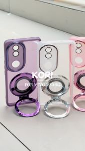 Case VIVO V50 5G Soft Case New Design Magnetic Stand Holder Transparent Casing Silikon Hp