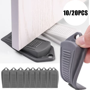 1-20pcs Safety Door Stop Door Stopper - Block Wedge Doorstops - Home Office Door Rear Retainer Anti-collision Stop -  Door Stoppers for Bottom of Door