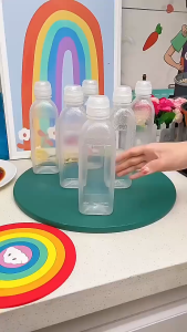 300ml/500ml Leak Proof Large Plastic Squeeze Bottle With Anti Overflow Nozzle And Easy To Open Lid Transparent Crude Oil Bottle Food Grade Pe Material Durable And Hygienic Food Bottle Leak Proof And Easy To Handle