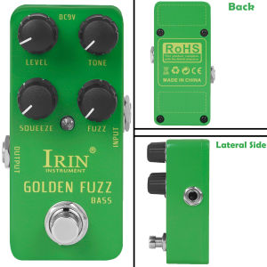 IRIN | IRIN RS-20 Guitar Effects Pedals GOLDEN FUZZ High Gain Guitar Effect Pedal True Bypass New Model Electric Guitar Accessories