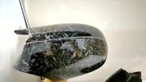 E90 E91 Black M3 Style Cover E81 E82 E87 E88 for BMW 1 3 Series E92 E93 Carbon Fiber M Look Rear Mirror Cap Bat shaped