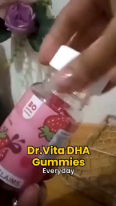 Dr. Vita DHA Gummies | DHA with Ginkgo Biloba Zinc & Phosphatidylserine | Chewable Gummies with Vitamin C & B-Vitamins for Daily Nutrition