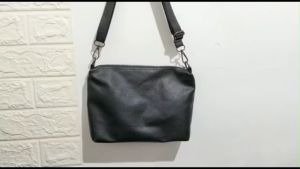 Tas selempang wanita polos kulit sintetis kekinian remaja tas bahu wanita slingbag cewek