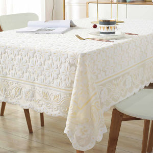 French Style Lace Tablecloth Rectangular Modern Simplicity Fresh Home Use Table Cover Artistic Fabric Dinner Table Decor