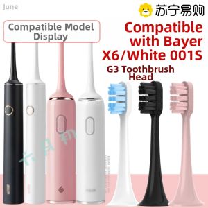Early June Compatible Electric Toothbrush Heads for Bayer X6/X6U/White Little 001/001s/G3 Universal Replacement Heads Deep Cleaning Adult Normal Specification
