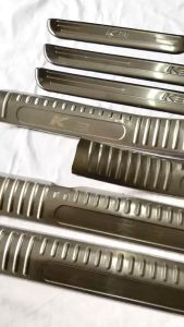 Ốp Bậc Cửa Nẹp Bước Chân Xe KIA K3 2026=23 Mẫu Inox 304 Cao Cấp Sản Phẩm Sẵn Keo Dán 3M