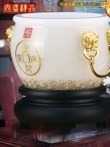 Authentic Colored Glaze Jade Cornucopia Decoration Opening Gift Feng Shui Fortune Living Room Home Accessible Luxury Modern Decoration Chinese Style