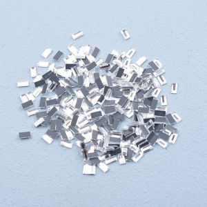 Nail Beauty Flat Bottom Rhinestone Ornament Small Square Diamond Rectangular Glass Drill Network Red Diamond Nail Crystal UV Nail Decorative Diamond