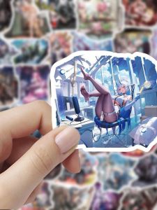 Cartoon Stickers 180 Pieces Decorative Decals for Bullet Journals Anime Game Character Skins Crossword Line Sketchbook