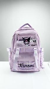 กระเป๋าเป้ลายหมีสตรอเบอร์รี่น่ารักสำหรับเด็กผู้หญิงระดับประถมศึกษา ป.2-6 ความจุขนาดใหญ่