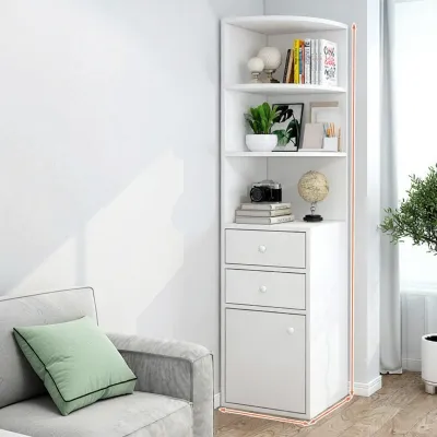 xinyafitment | Corner Storage Cabinet Triangle Multi-functional