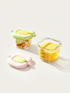 PLODON | Baby Food Storage Glass Steamer Bowl