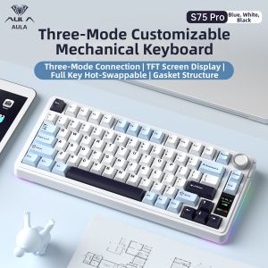AULA | Multi-Mode Wireless Bluetooth Display Screen Mechanical Keyboard
