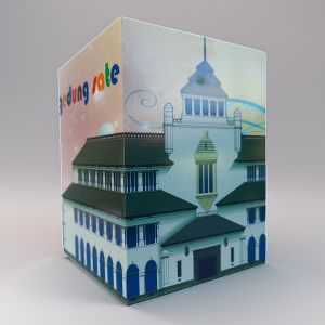 Celengan Kuromi Kayu Anti Rayap – Brankas Uang/Koin Anak & Dewasa 2 Kunci Stiker Vinyl Awet