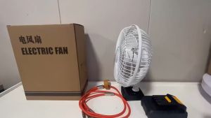 PINSEN พัดลมตั้งโต๊ะ พัดลมพกพา 3 ระดับ ชาร์จไฟบ้าน เล่นเน็ตไซ่สายได้ทุกที่ ทุกเวลา